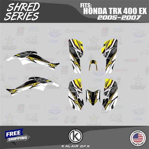 Graphics Kit For Honda Trx400ex 2005 2007 Honda Dirtbikes Pit Bike