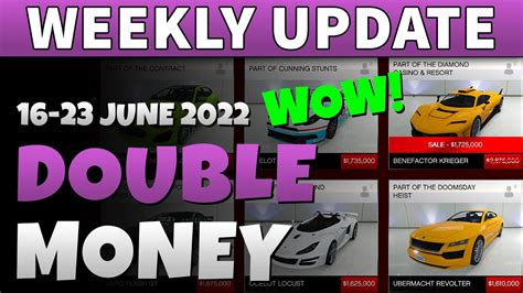 GTA 5 Double Money This Week GTA ONLINE WEEKLY DOUBLE RP AND CASH