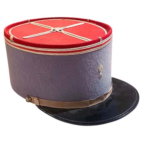 Vintage French Military Academy Officers Kepi Hat For Sale At 1stdibs