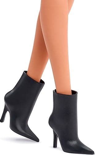 Barbie Basics Model Collector Doll With Brunette Hair Black Mini Dress Shoes Universal Fit