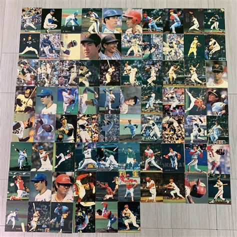 【やや傷や汚れあり】③ カルビー プロ野球カード 1983 原辰徳 岡田彰布 掛布雅之 他 約76枚 まとめ売りの落札情報詳細 ヤフオク