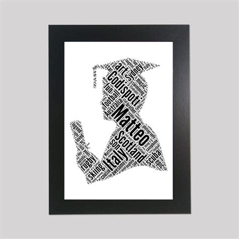 Graduation word art print - word art prints - word art app