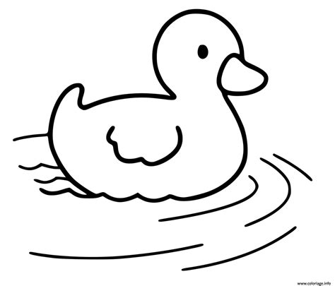 Coloriage Petit Canard Dessin Canard à imprimer