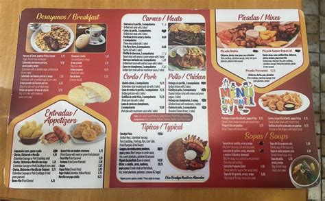 Menu at Pollo Brasa y Sazón restaurant Hialeah