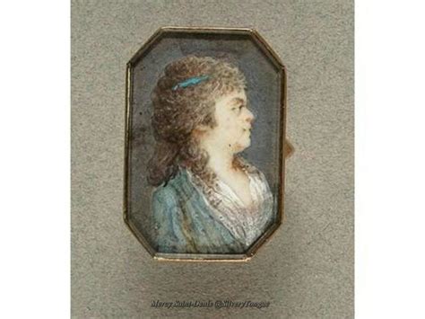 A Miniature Portrait In Profile Of Rose Bertin Marie Antoinettes