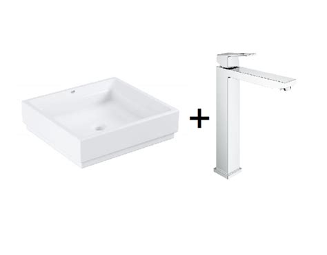 Zestaw Grohe Cube Ceramic Umywalka Nablatowa H Grohe