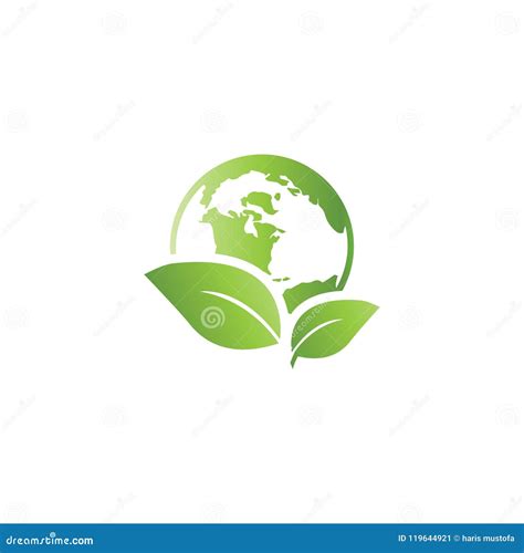 World Environment Logo Icon Template Stock Vector Illustration Of