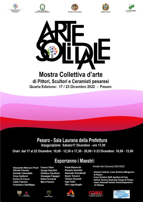 Arte SOLIDALE Mostra Collettiva D Arte OPI Pesaro E Urbino