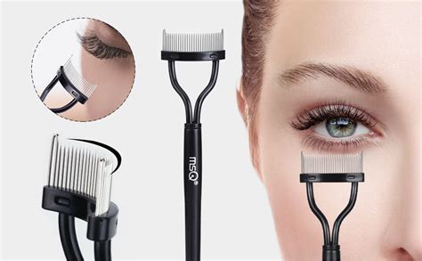 Eyelash Comb Curler Eyebrow Brush MSQ Eyelash Separator Mascara