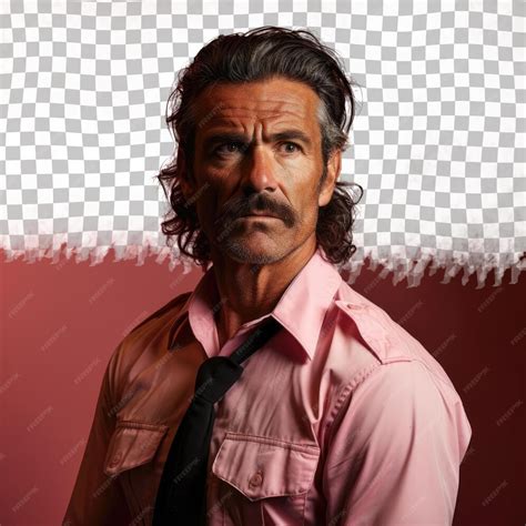 Premium Psd A Bewildered Middle Aged Man With Wavy Hair From The