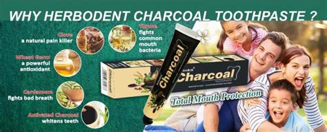 Dr Jaikaran Herbodent Charcoal Toothpaste With Activated Bamboo Charcoal And Organic Herbs