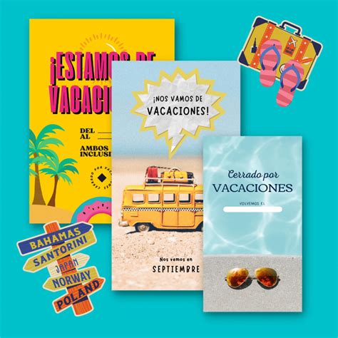 Cartel Cerrado Por Vacaciones PDF Para Imprimir