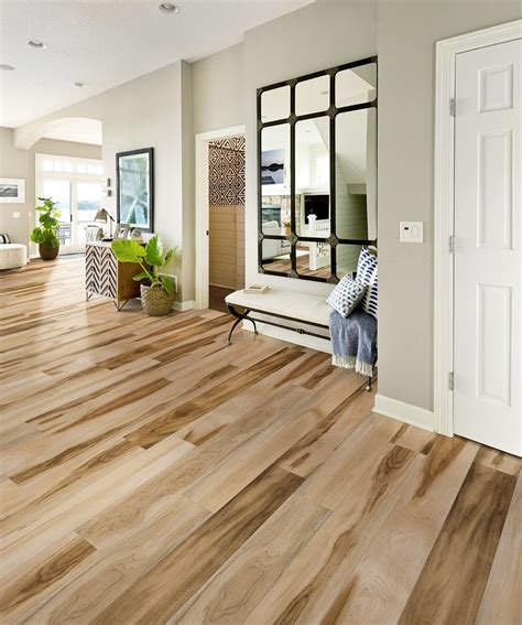 Sample Huntington Hickory Cali Vinyl Pro With Mute Step Vinyl Plank Flooring Luxury Vinyl