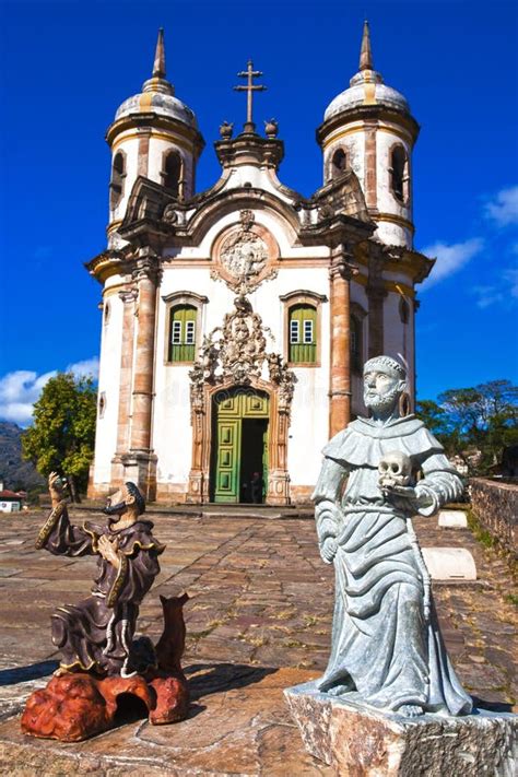 Igreja Sao Francisco De Assis Church Of Ouro Preto Brazil Stock Photo