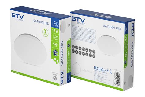 Gtv Lighting Led Plafondier Saturn Bis Ф245 Mm 4000k12w960lmac