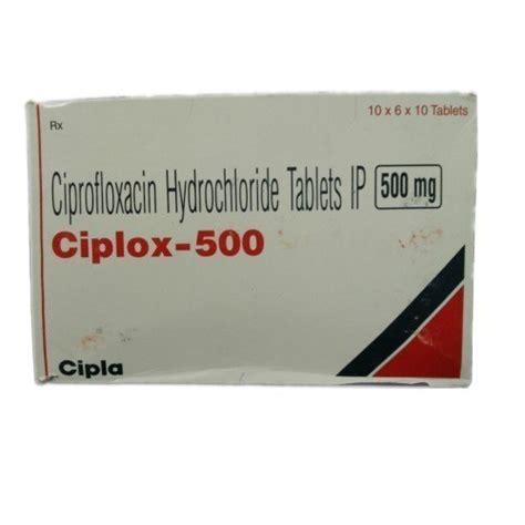 Ciprofloxacin Ciplox Mg Tablet Packaging Size Box Size At Rs