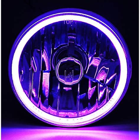 Purple Cob Smd Led Halo Angel Eye Halogen Light Bulb Metal