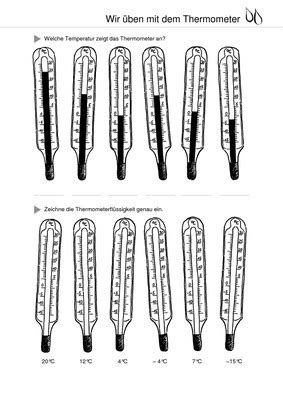 Temperatur Wir üben mit dem Thermometer Verlage der Westermann Gruppe