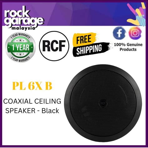 Rcf Pl X Coaxial Ceiling Speaker White Black Pl X Pl X