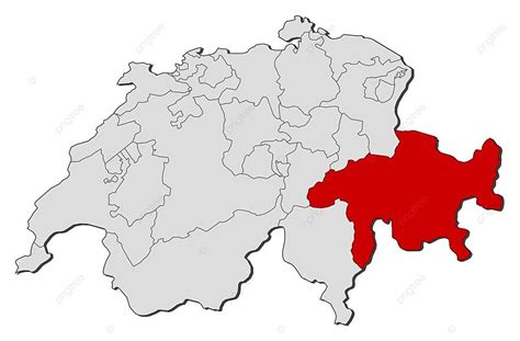 Map Of Swizerland Graubunden Graubuenden Photo Background And Picture ...