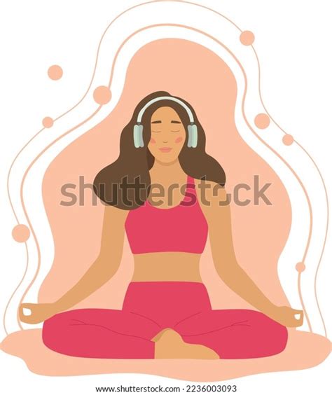 Woman Meditating Lotus Position Yoga Asana Stock Vector Royalty Free 2236003093 Shutterstock