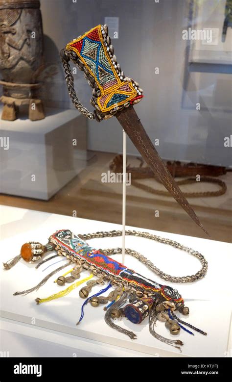 Beaded Ceremonial Sword And Sheath Nigeria Yoruba People 20th