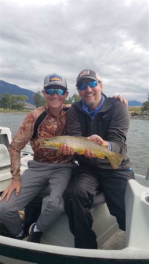 Mfg Smiling Brown Trout Montana Fly Fishing Guides