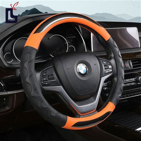 Colorful Car Steering Wheel Cover Universal Non Slip Carbon Fiber Car