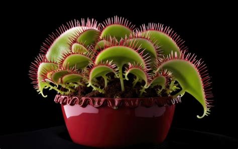 Premium AI Image | Carnivorous Venus Flytrap on White Background