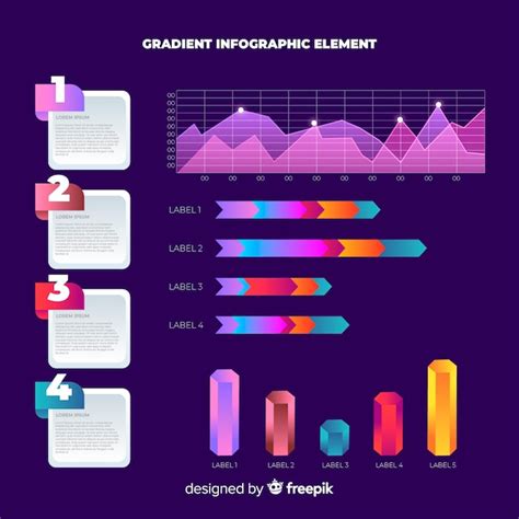 Colección de elementos modernos para infografías Vector Gratis