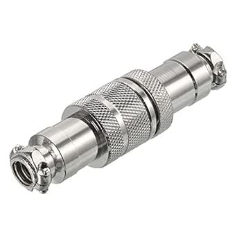 MECCANIXITY Aviation Connector GX20 7 Pins 20mm Silver Male Female Wire