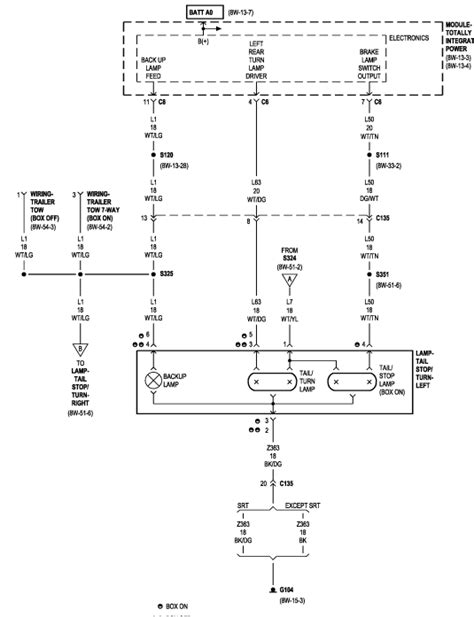 Dodge Dakota Tail Light Wiring Diagram