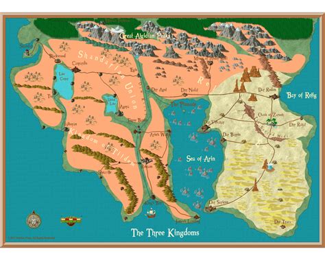 Map of the Three Kingdoms - A Writer's Journey