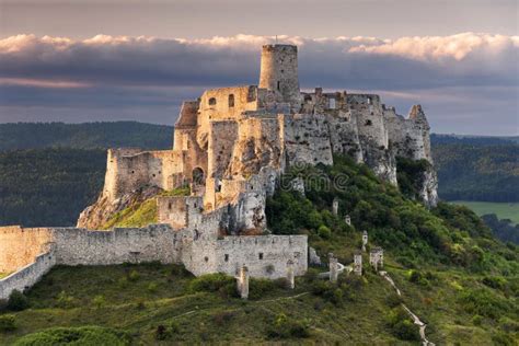 Spis Castle Slovakia on Summer Evening Stock Photo - Image of famous