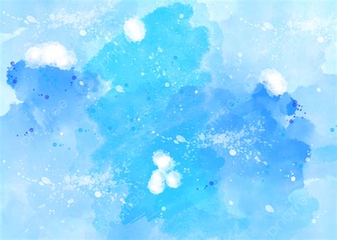 Watercolor Brush Stroke Splatter Blue Gradient Background Watercolor Blue Gradient Splash