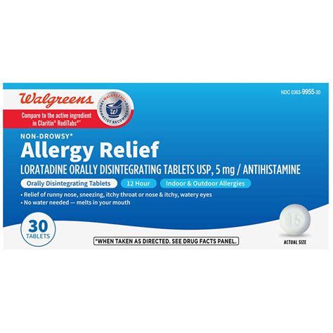 Walgreens Non Drowsy Allergy Relief Walgreens