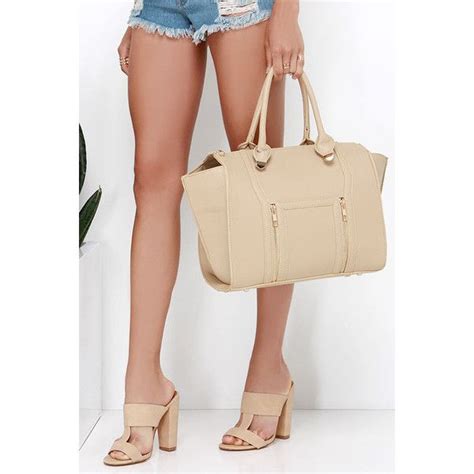 Wing Woman Nude Handbag Liked On Polyvore Featuring Bags Handbags Shoulder Bags Purses