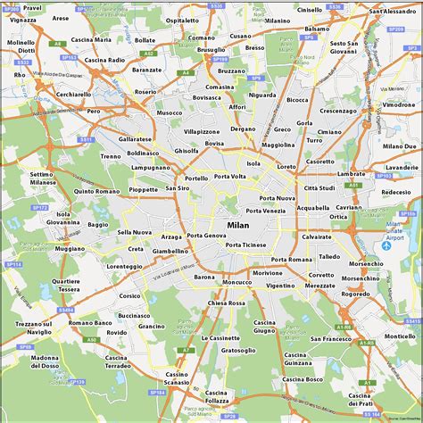 Milan Map Italy Gis Geography