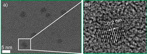 High Resolution Tem Micrographs Depicting The Atomic Resolution Of Cds