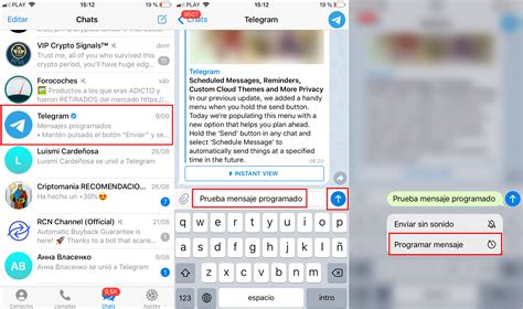 Como Enviar Mensajes Programados En Telegram