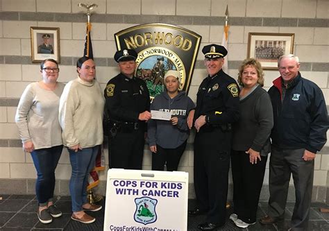 Donation To Natalia Donnelly At Norwood Police Department Cops For