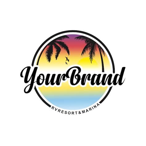 Premium Vector Beach Logo Design Vector