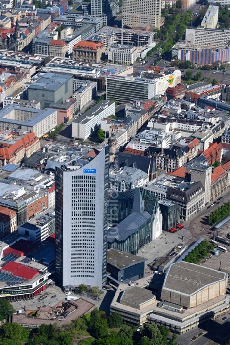 Leipzig Aus Der Vogelperspektive Hochhaus Geb Ude City Hochhaus Am