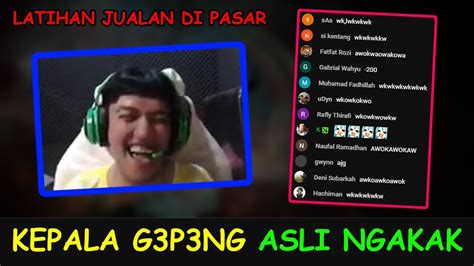 Latihan Jualan Di Pasar Kepala G P Ng Asli Ngakak Rusman Visage Ft