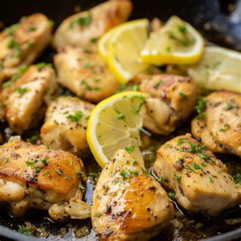 Lemon Garlic Chicken Bites Good Real Food