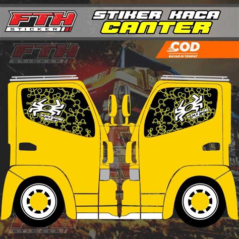 Stiker One Way Kaca Samping Truk Canter Lazada Indonesia