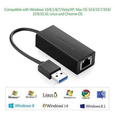 Cáp chuyển đổi từ USB 3 0 to LAN Gigabit Ugreen 20256