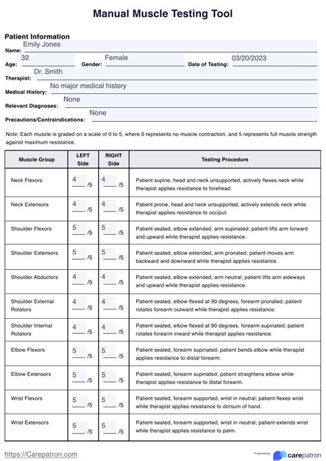 Upper Extremity Standardized Tests