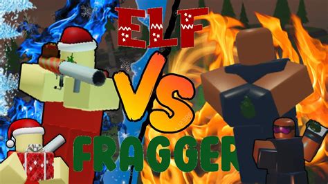 Roblox Tower Battles Elf Vs Fragger Youtube