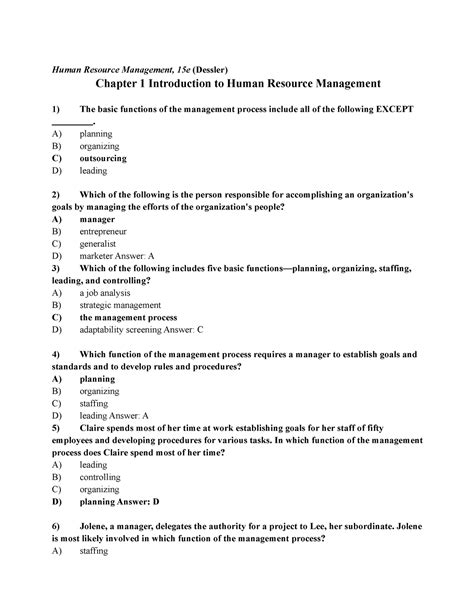 HRM Edit Final Lecture Notes Of The Course Human Resource